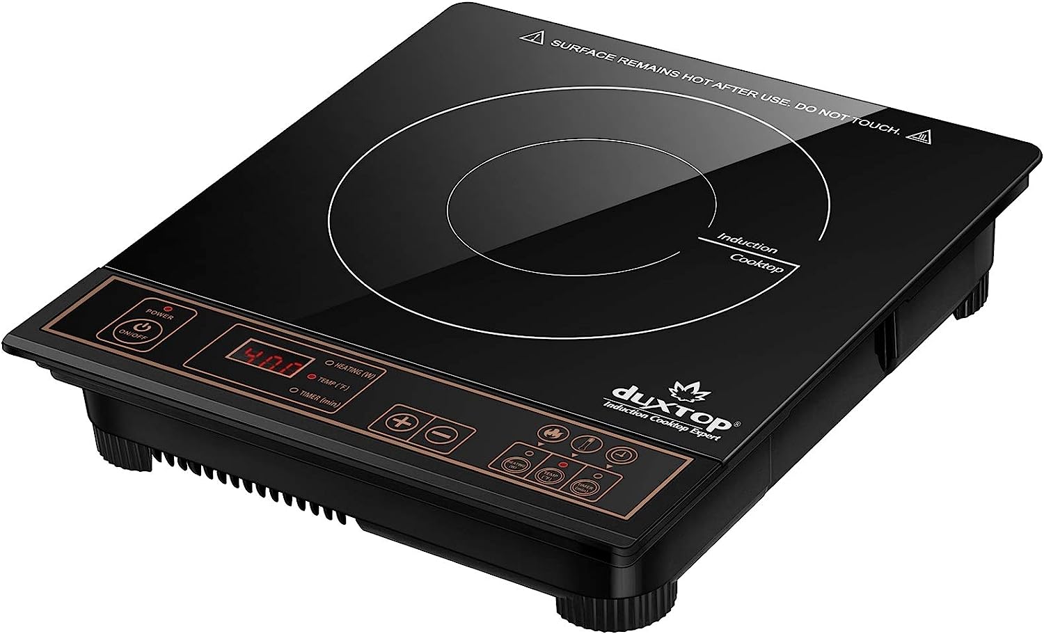 Duxtop 1800W Plaque de cuisson à induction portable Brûleur de comptoir 8100MC/BT-180G3