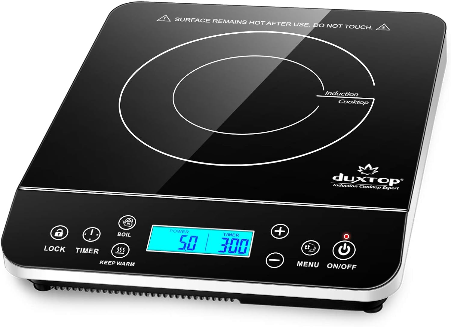 Duxtop 1800W Plaque de cuisson à induction portable Brûleur de comptoir 8100MC/BT-180G3