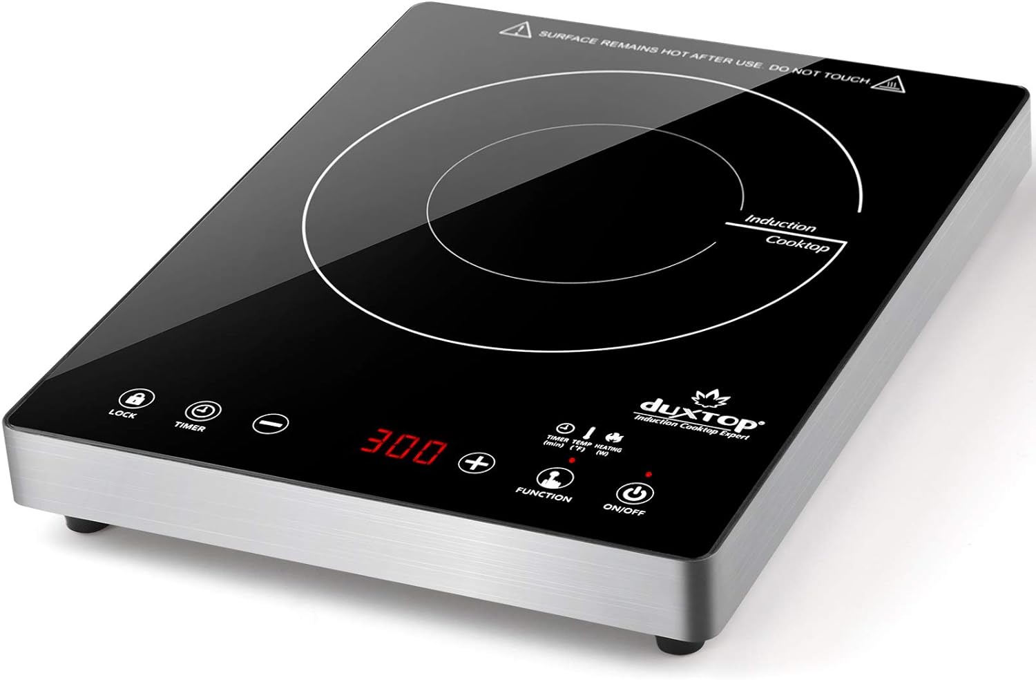 Duxtop 1800W Plaque de cuisson à induction portable Brûleur de comptoir 8100MC/BT-180G3